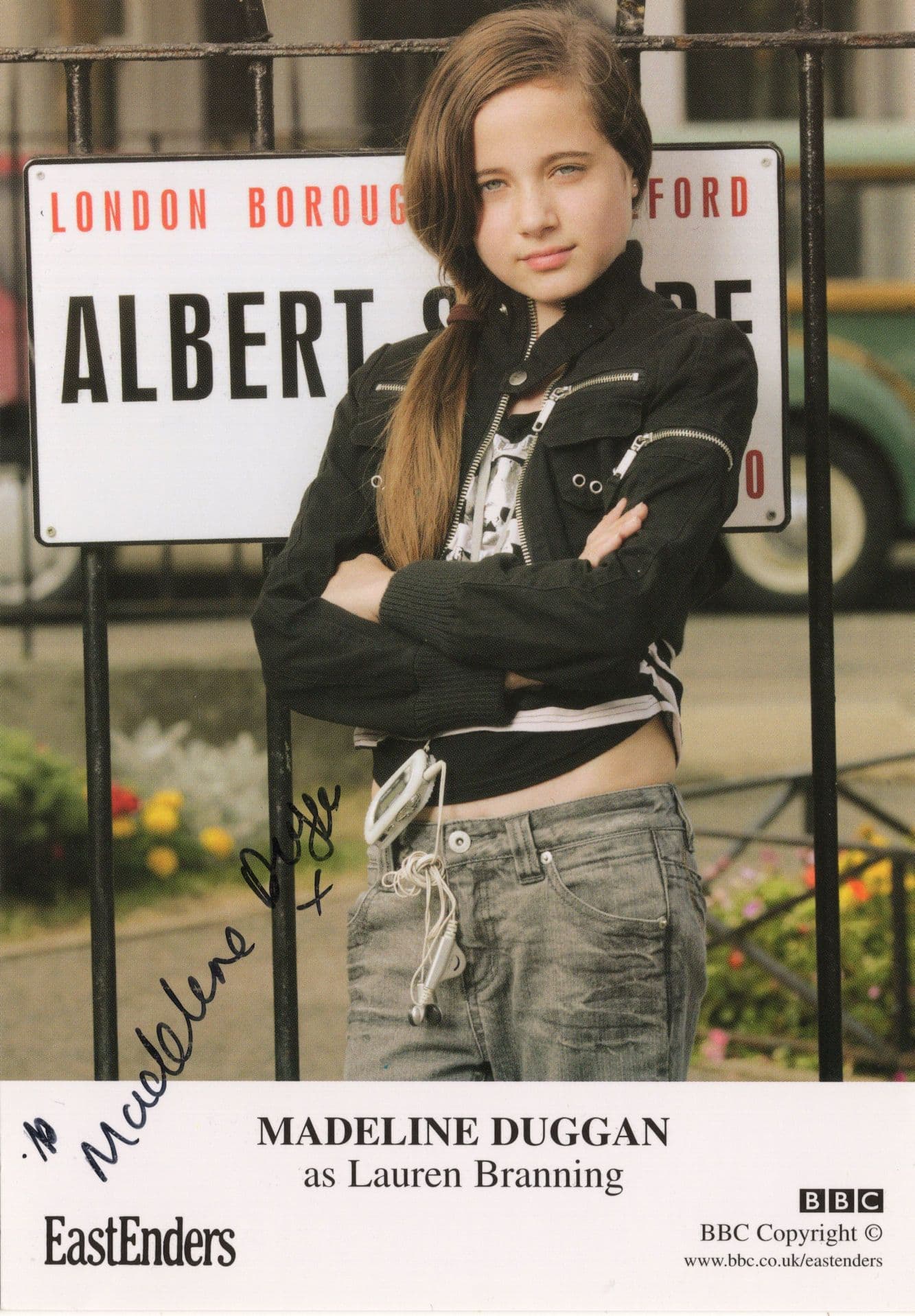 Madeline Duggan as Lauren Branning Eastenders Hand Signed Cast Card Photo