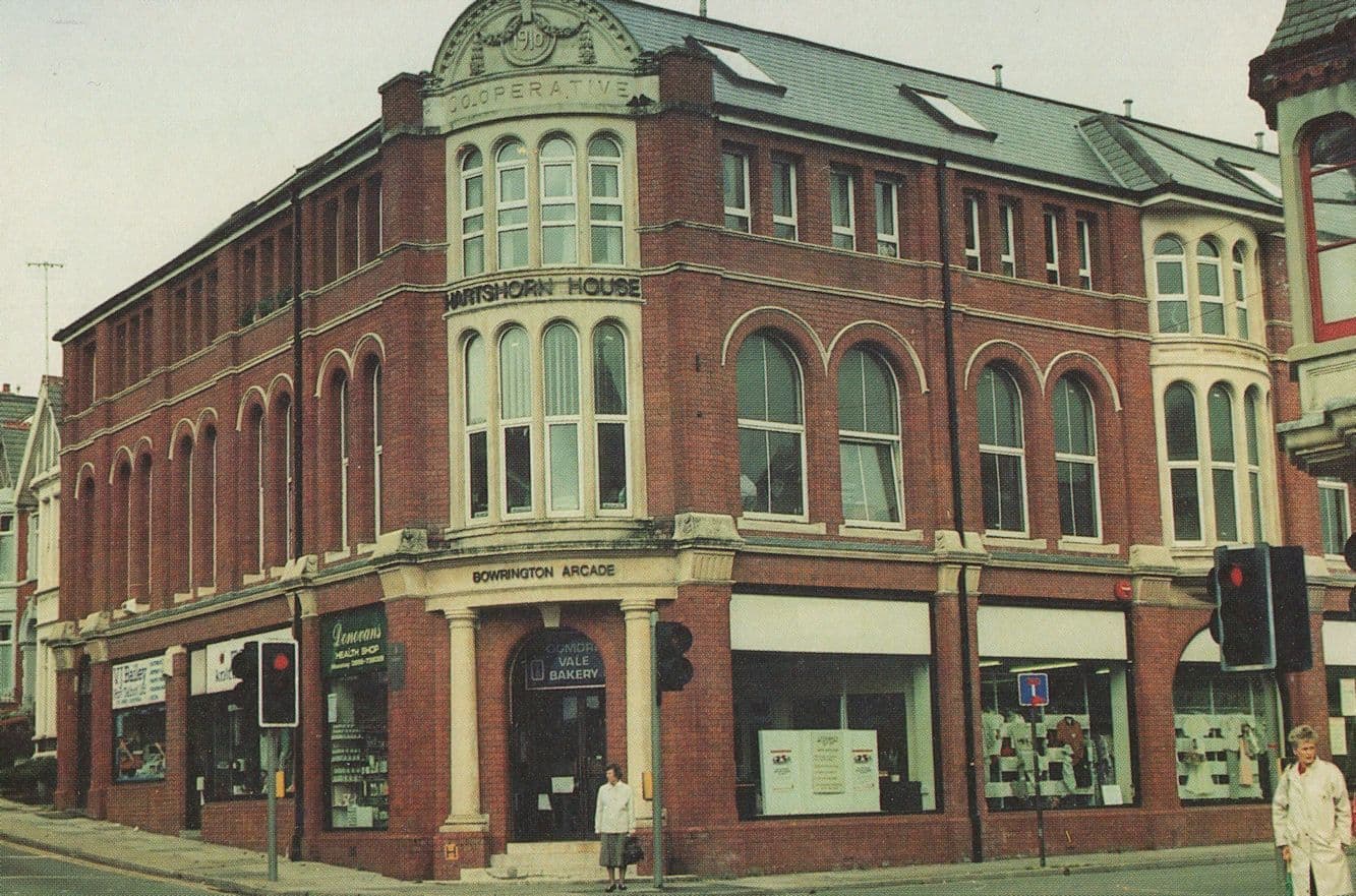 Maesteg Co-Operative Building Health Shop Wales Postcard
