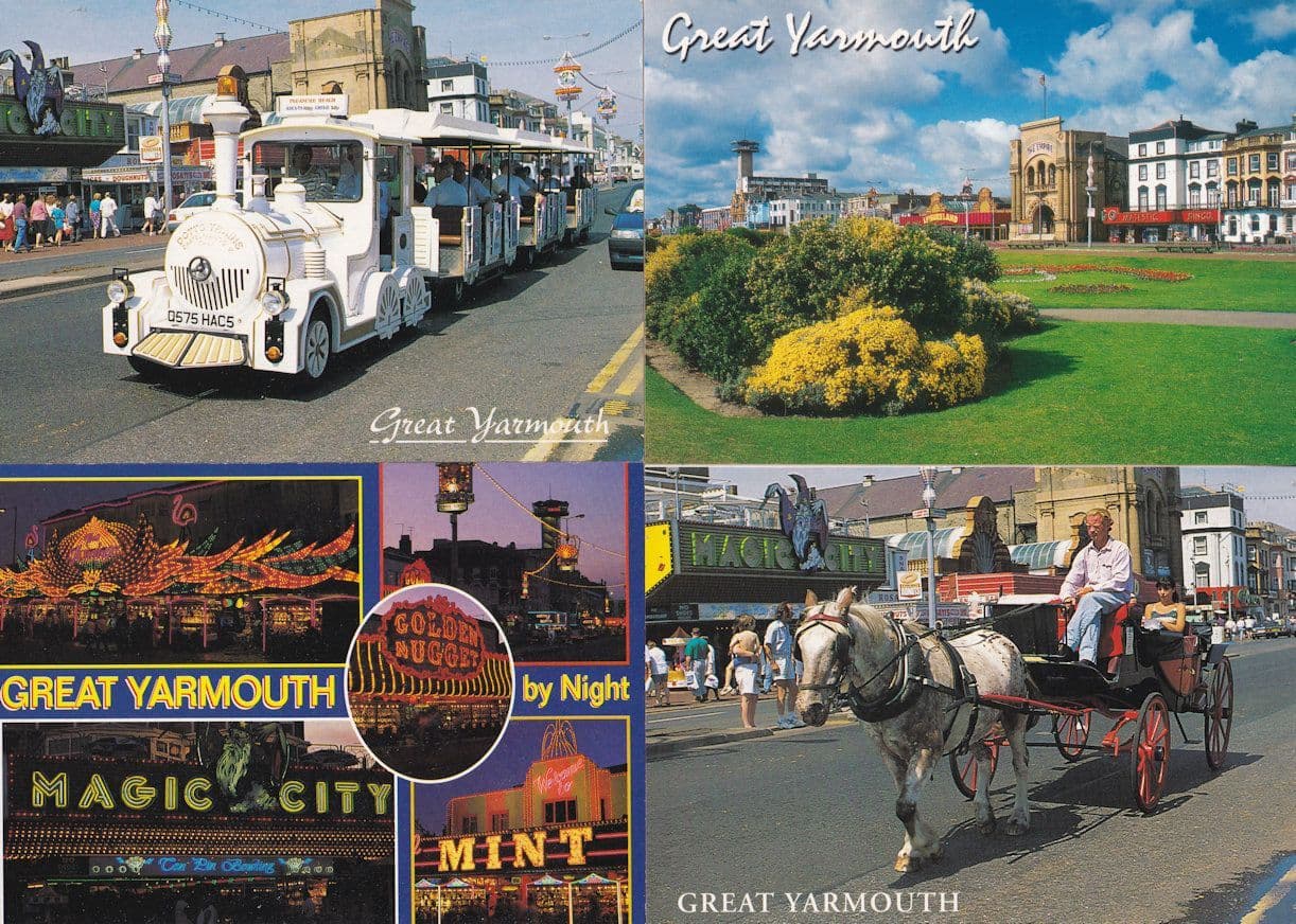 Magic City Amusement Arcade & Bingo Hall Great Yarmouth 4x Postcard s