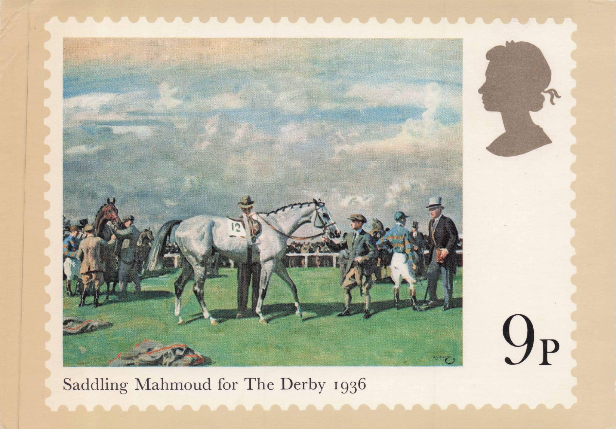 Mahmoud Derby 1936 Horse Race Winner Painting FDC Postcard