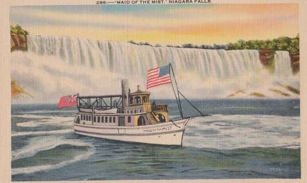 Maid Of The Mist Niagara Falls American War Ship MINT Postcard
