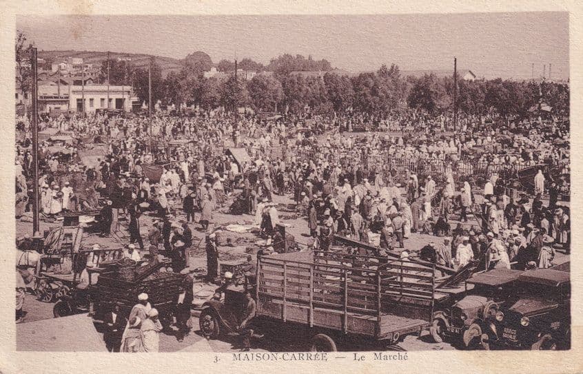 Maison Carree Le Marche Antique French Postcard