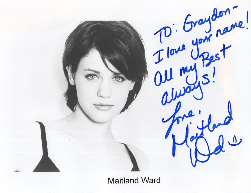 Maitland Ward 10x8 Hand Signed Photo & A4 Letter Please Read