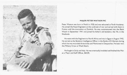 Major Edward Crichton Peter Watson WW2 Battle Of El Alamein Hand Signed FDC