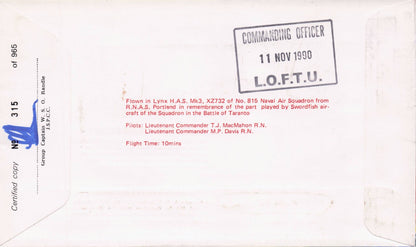 Major O Patch DSO DSC RM AWF Sutton Operation Judgement 2x Hand Signed FDC