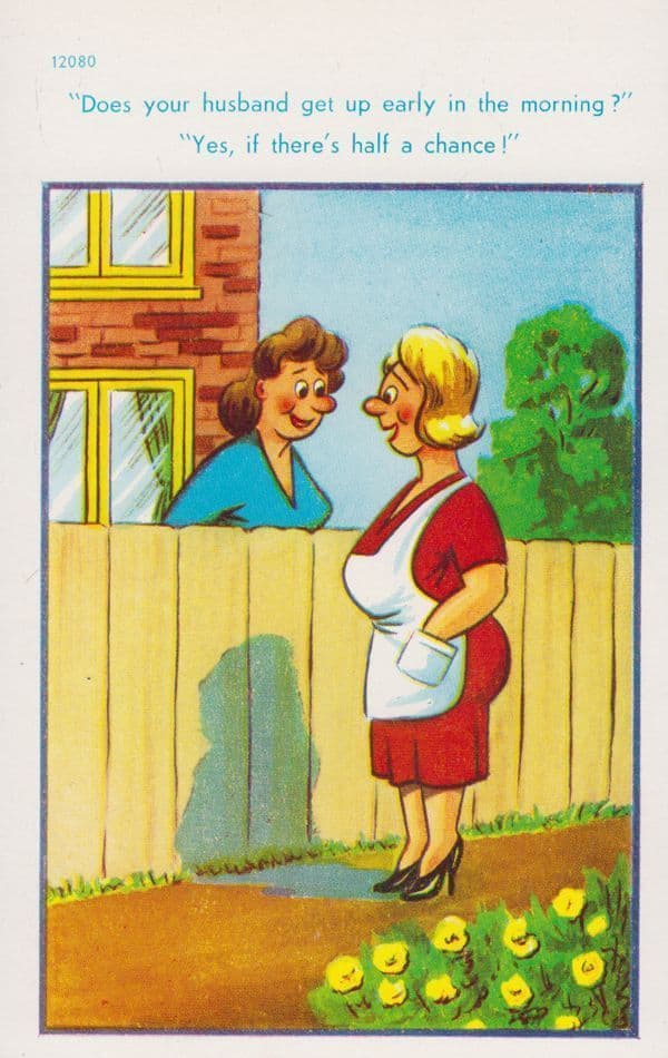Making Love Early Making Make Riser Breakfast Sex Comic Humour Postcard