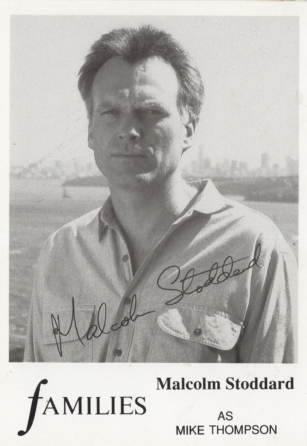 Malcolm Stoddard Families Australia ITV Soap Opera Cast Card Photo