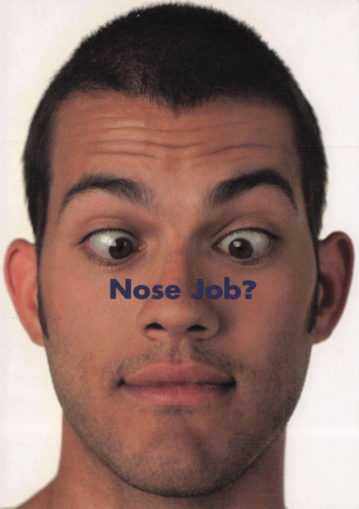 Male Nose Plastic Surgery Job Mentholatum Denmark Advertising Postcard
