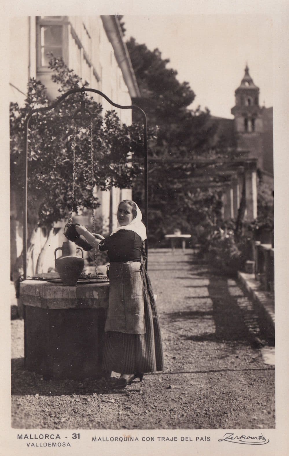 Mallorca Con Traje Des Pais Real Photo Costume Postcard
