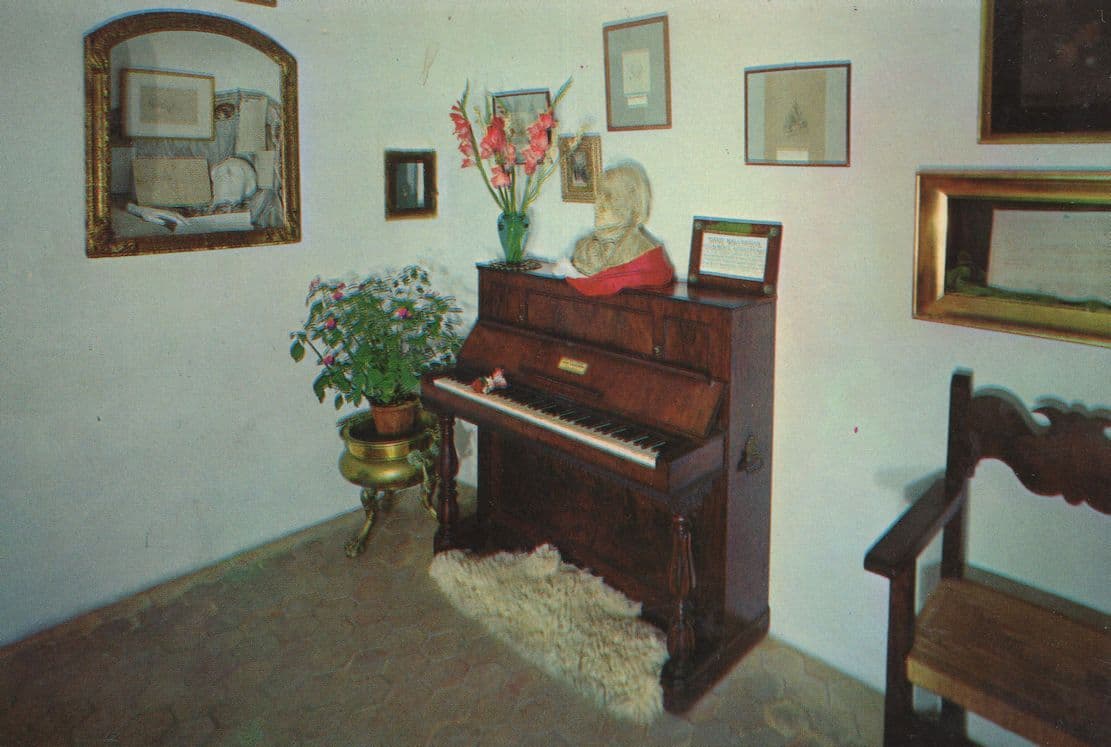 Mallorca Valldemosa Hall And Chopin's Piano Postcard