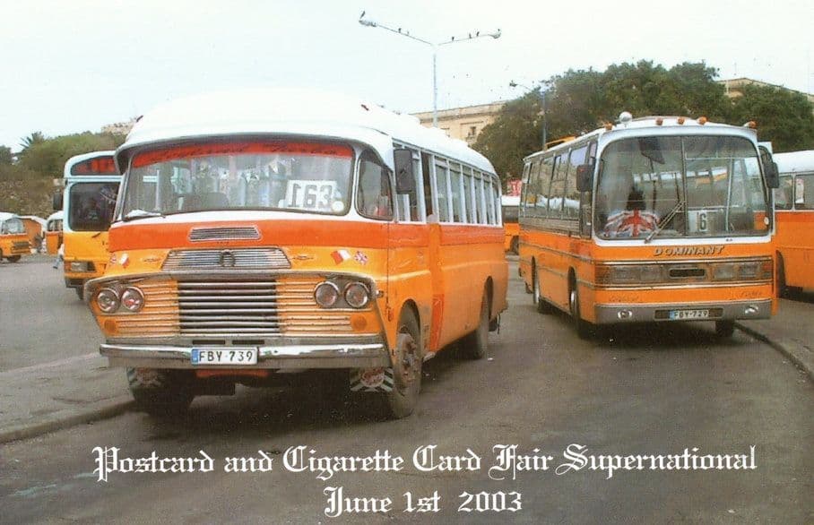 Malta's Oldest Bus Transport Route Limited 1000 Advertising Postcard