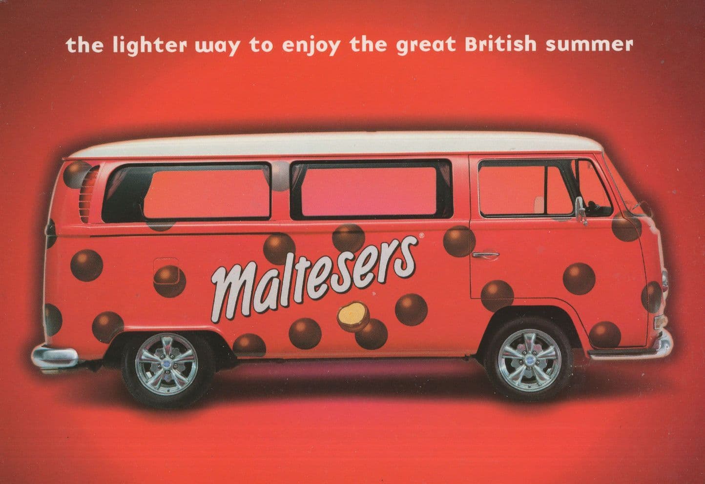 Maltesers Chocolate Transport Bus Advertising Postcard