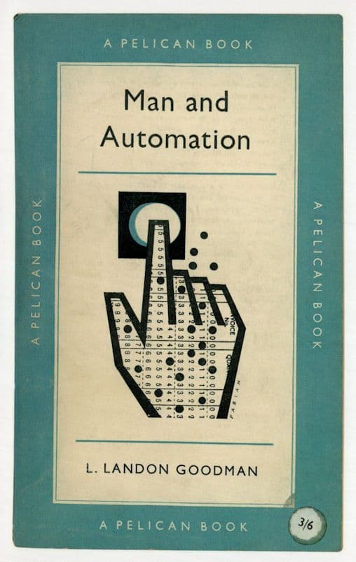 Man & Automation L Landon Goodman 1957 Book Postcard