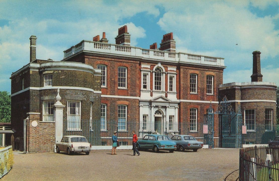 Man Meets Guide at Rangers House Blackheath London Postcard