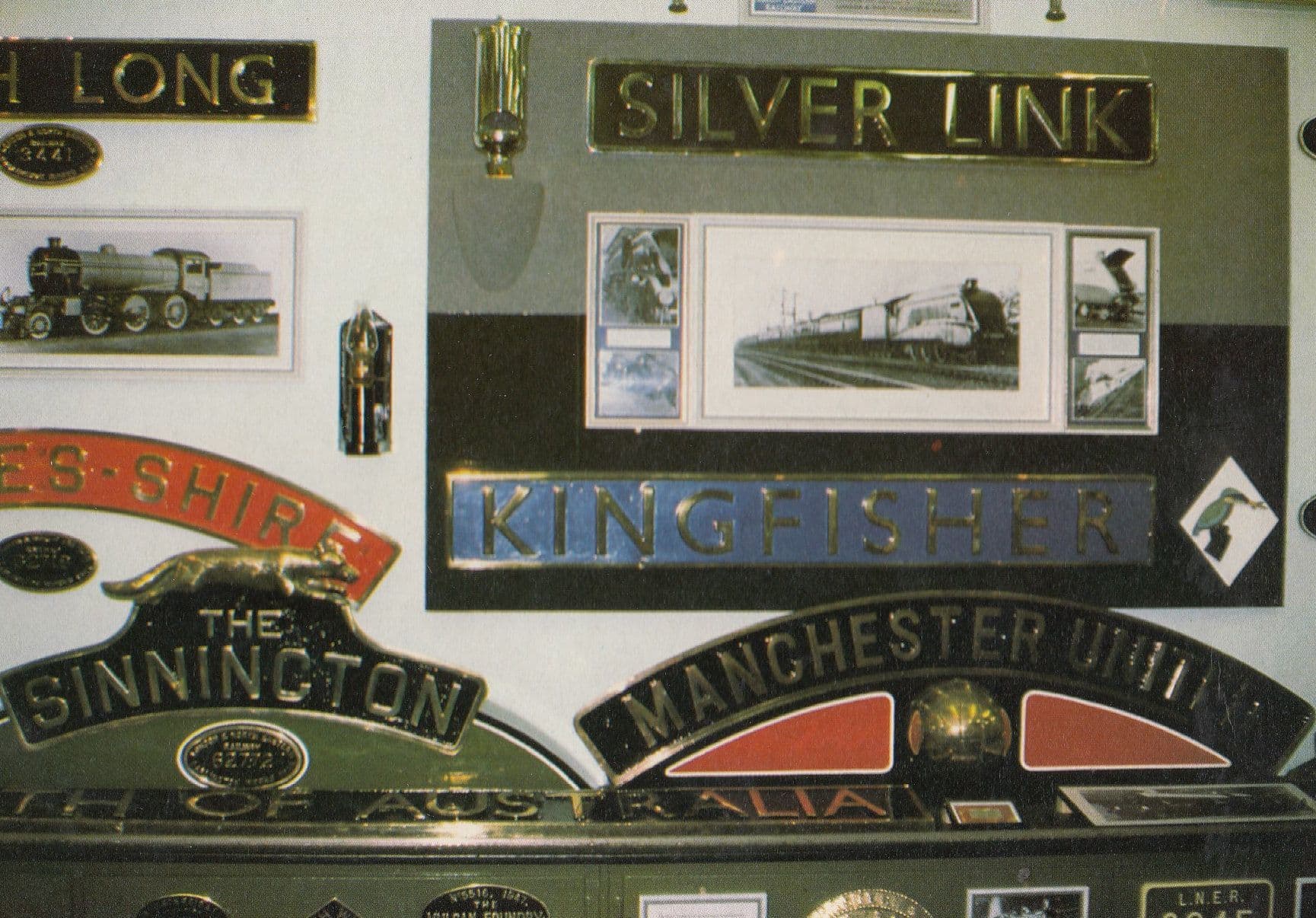 Manchester United Train Railway Ensignia Museum Postcard