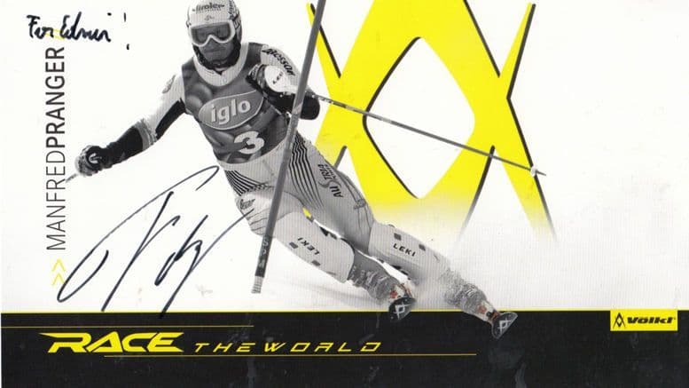 Manfred Pranger Alpine Skiier Skiing Champion Hand Signed Photo