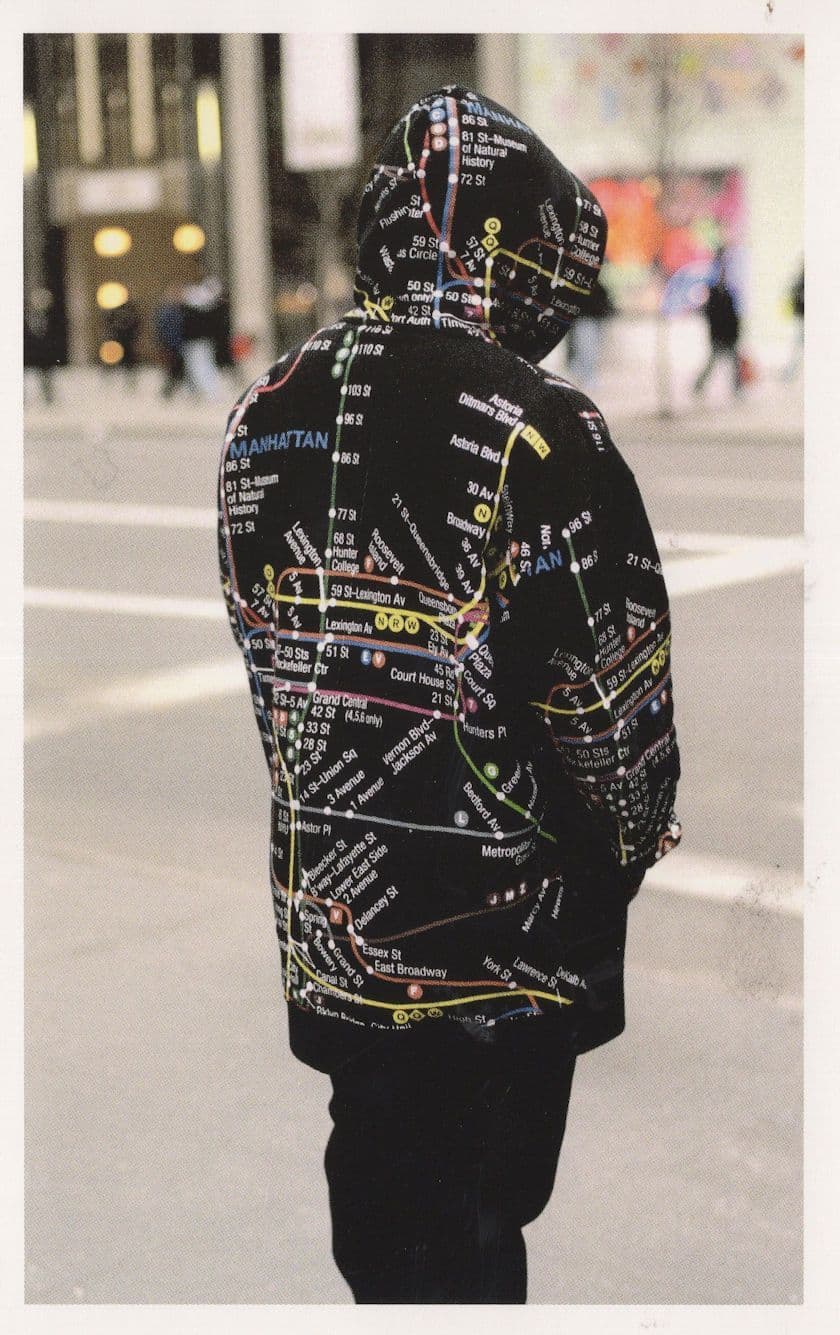 Manhattan New York Map Of Train Subway Jacket American Postcard