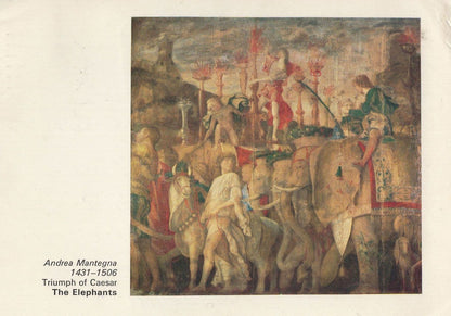Mantegna The Triumph Of Julius Caesar 3x Roman Painting Postcard s