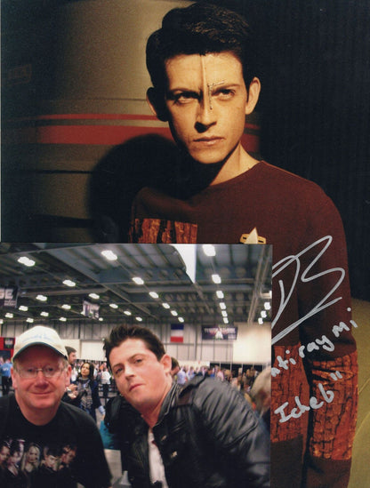 Manu Intiraymi Icheb Star Trek 10x8 Hand Signed & COA 2x Photo s