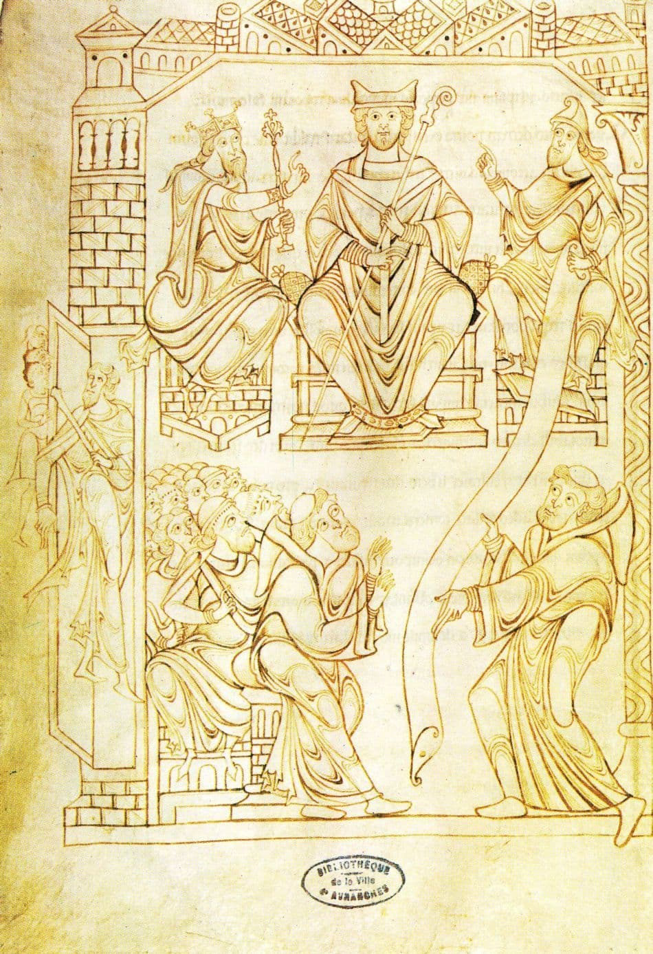 Manuscrits Du Mont Saint Michel Richard II De Normandie Donation Postcard