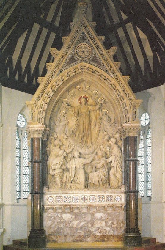 Marble & Stone Reredos from Chichester Cathedral Exhibition Sussex Postcard