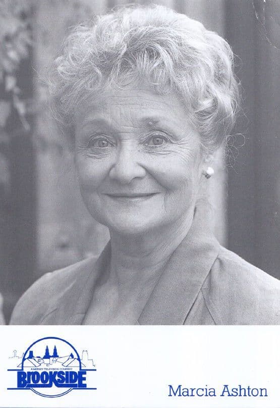 Marcia Ashton Printed But Hand Signed Apperance Brookside Cast Card Photo
