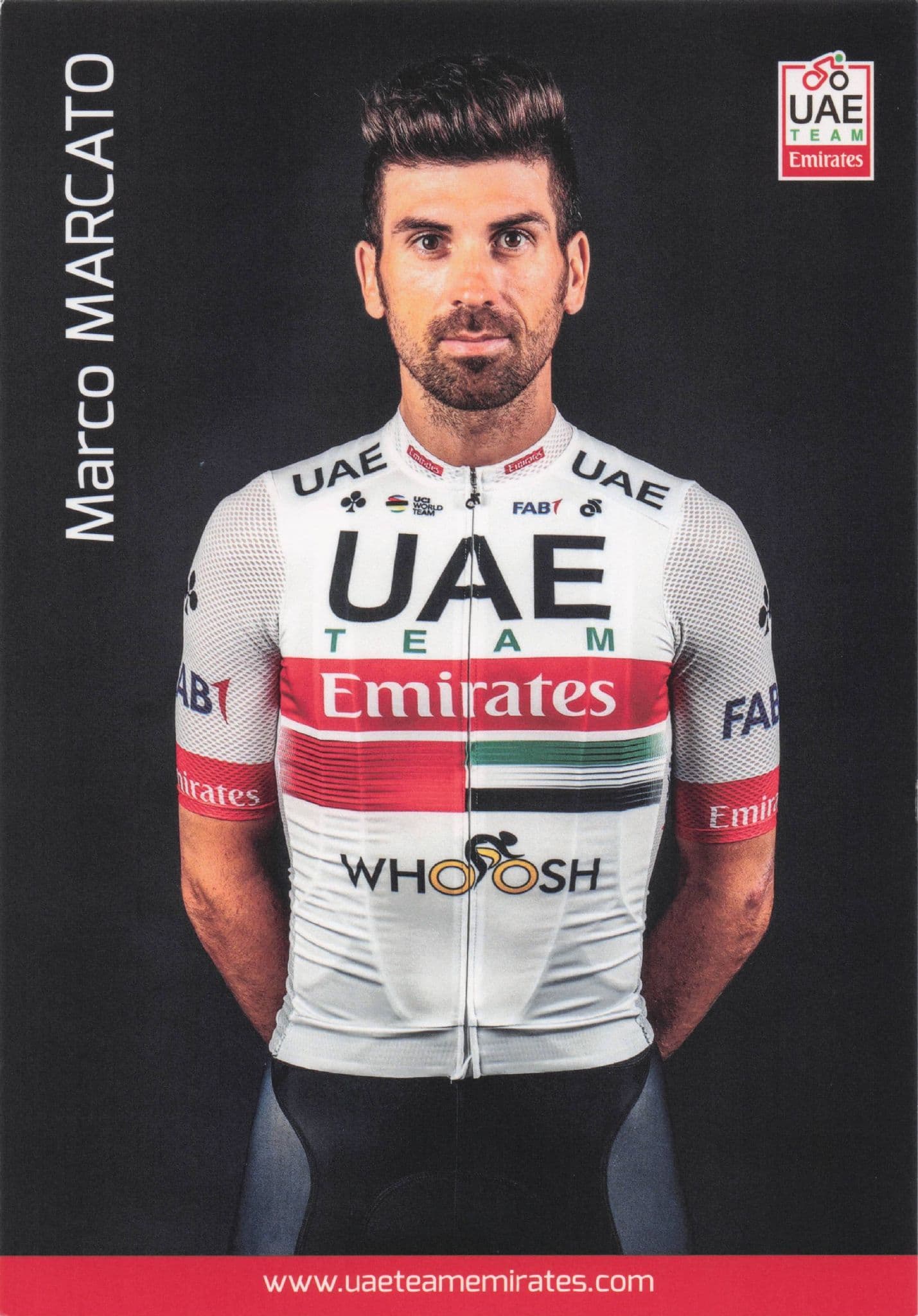 Marco Marcato Champion Cyclist Sports UEA EmiratesT eam Postcard