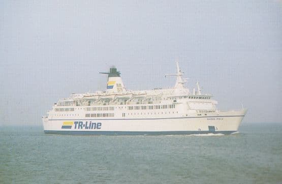 Marco Polo TR Line Ferry Ship Postcard