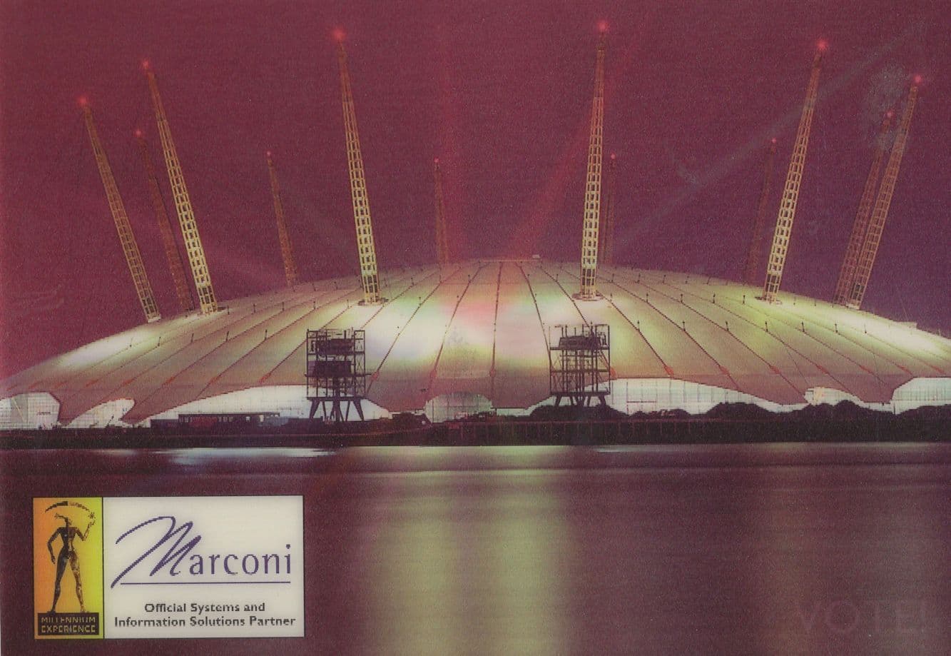 Marconi Telecommunications Advertising Three Dimensional Postcard