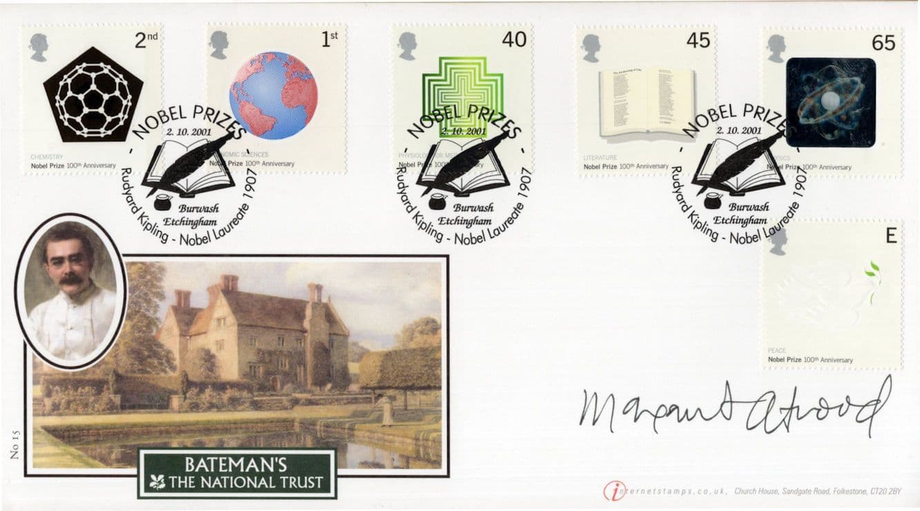 Margaret Atwood Canadian Childrens Book Author LTD TO 50 Rare Hand Signed FDC