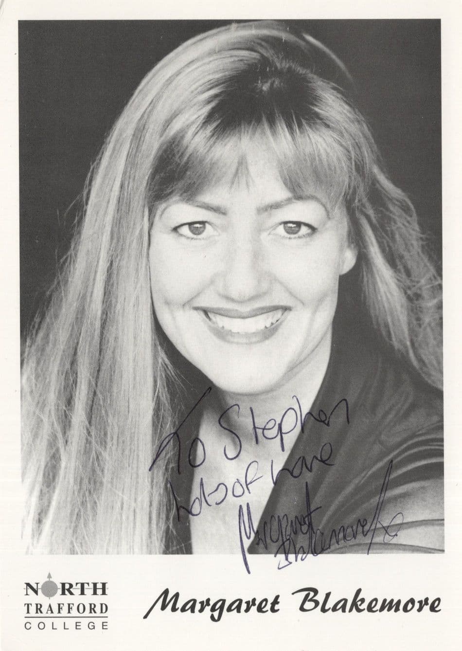Margaret Blakemore Stanton Blues East Is East Hand Signed Photo