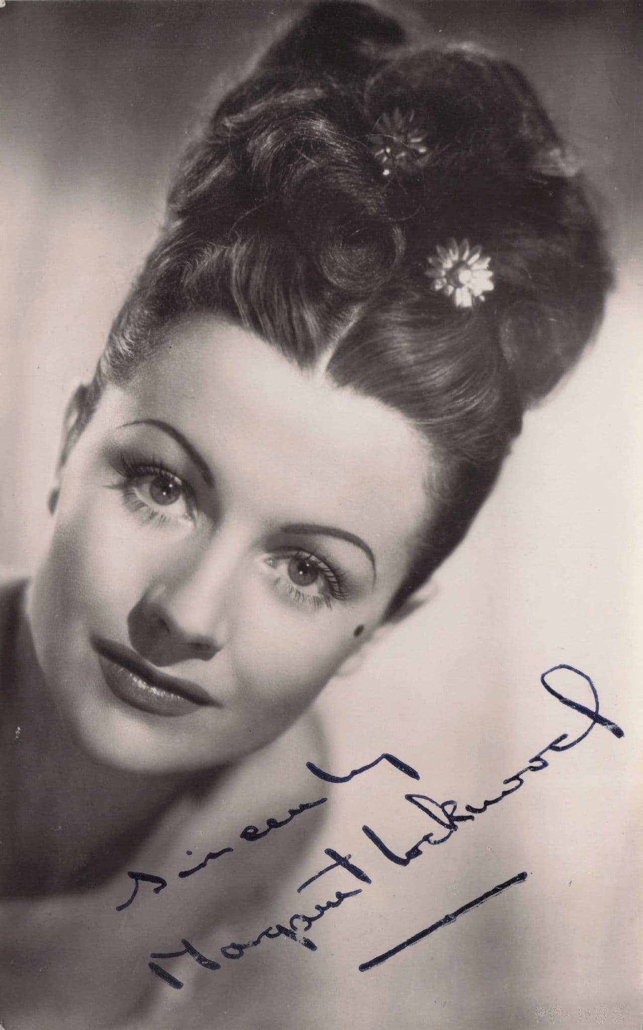 Margaret Lockwood Historic Film Actress Printed Signed Photo