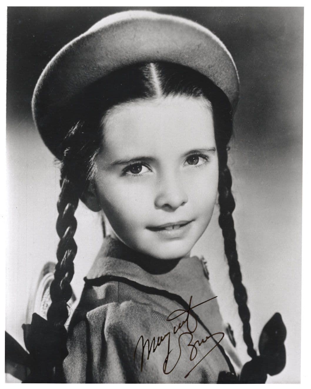 Margaret O'Brien WW2 Child Star Actress 10x8 Hand Signed Photo