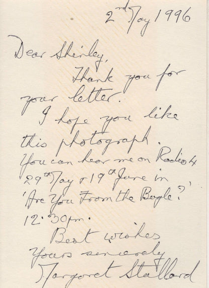 Margaret Stallard Mrs Babbitt Crossroads Hand Signed Letter Photo
