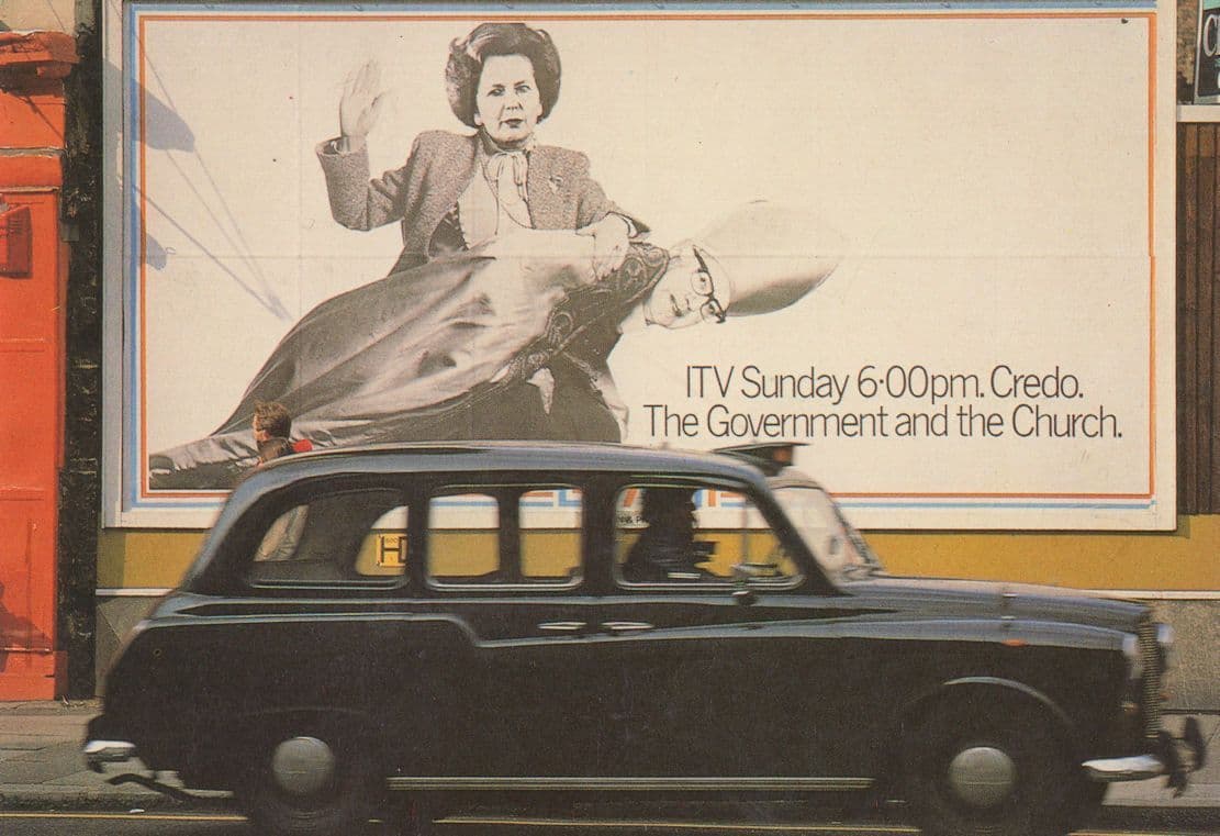 Margaret Thatcher BDSM Spanking A Bishop TV Show Postcard
