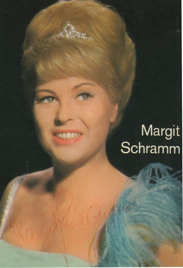 Margit Schramm German Opera Singer Hand Signed Photo