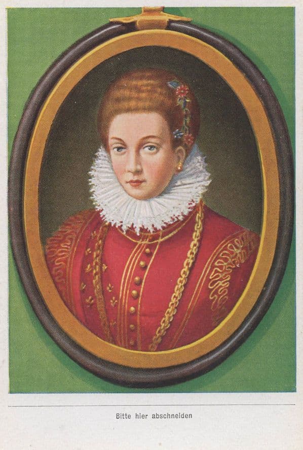 Maria De Medici French Queen Mother Rare Painting Cigarette Card