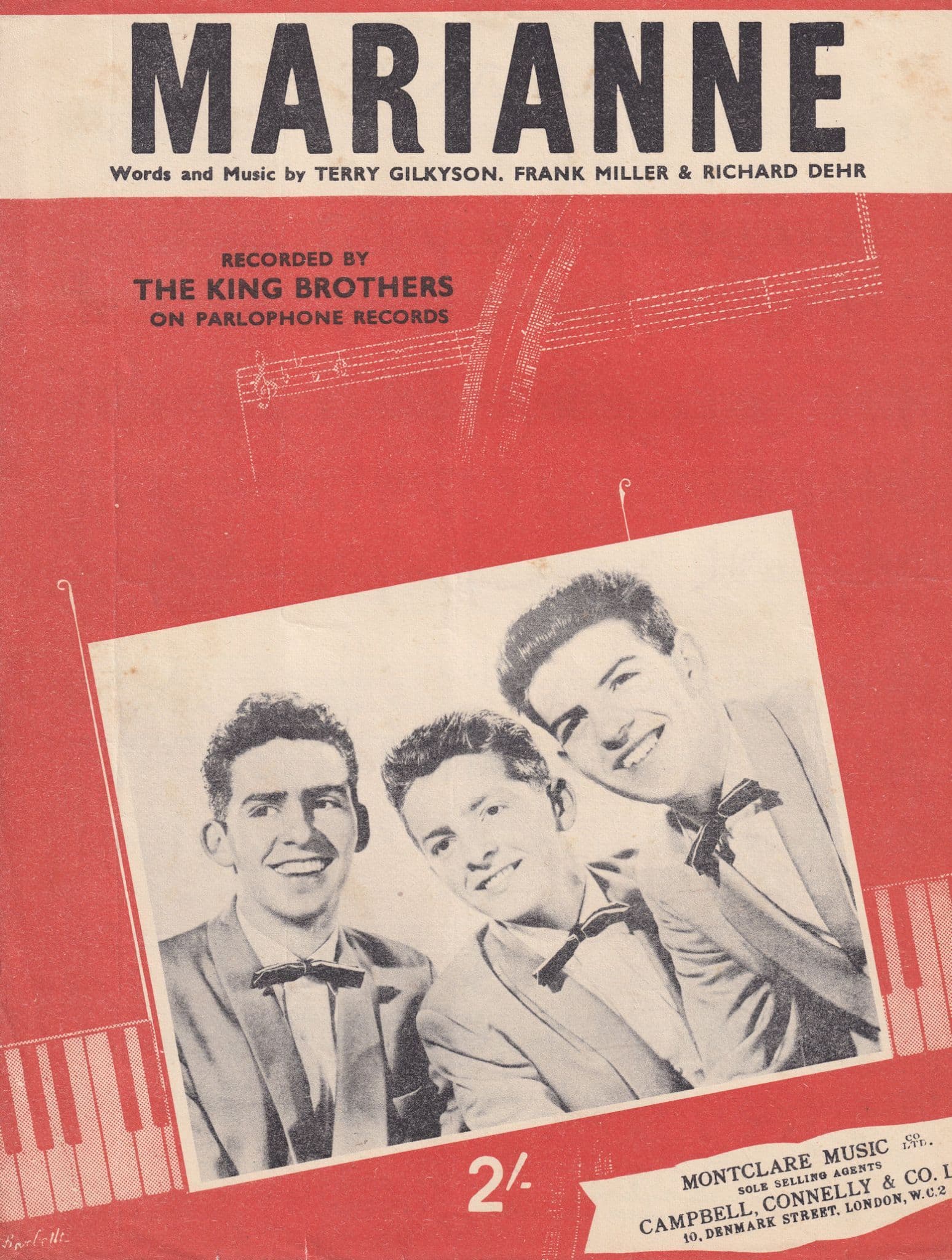 Marianne The King Brothers Sheet Music