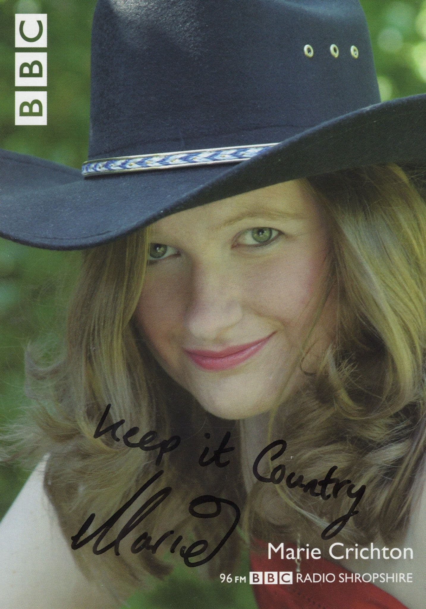 Marie Crichton BBC Radio Country & Western Hand Signed Cast Card Photo