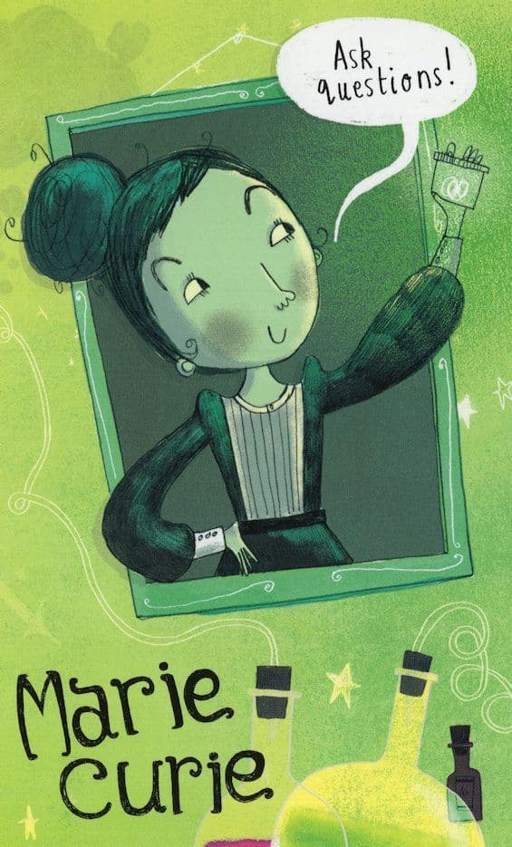Marie Curie Polish Scientist Physicist Chemist Painting Postcard