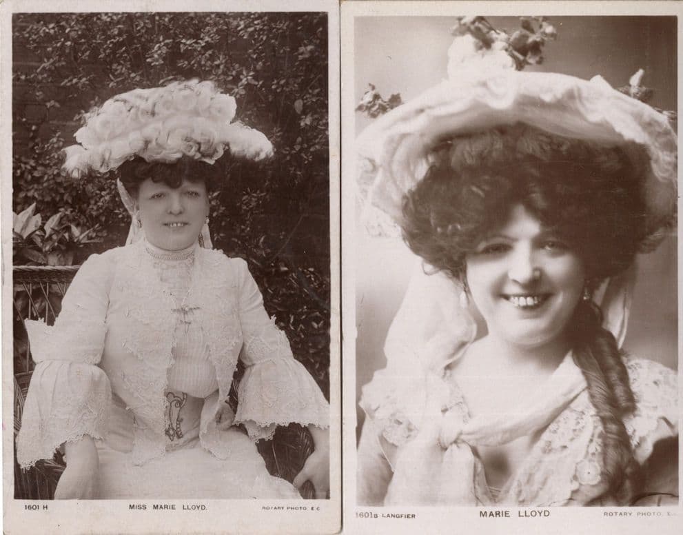 Marie Lloyd Edwardian Actress Real Photo Postcard & MORE