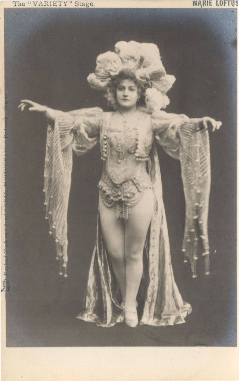 Marie Loftus Variety Stage Antique Theatre Postcard