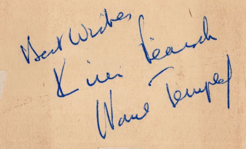 Marie Tempest Antique Hand Signed Autograph Card