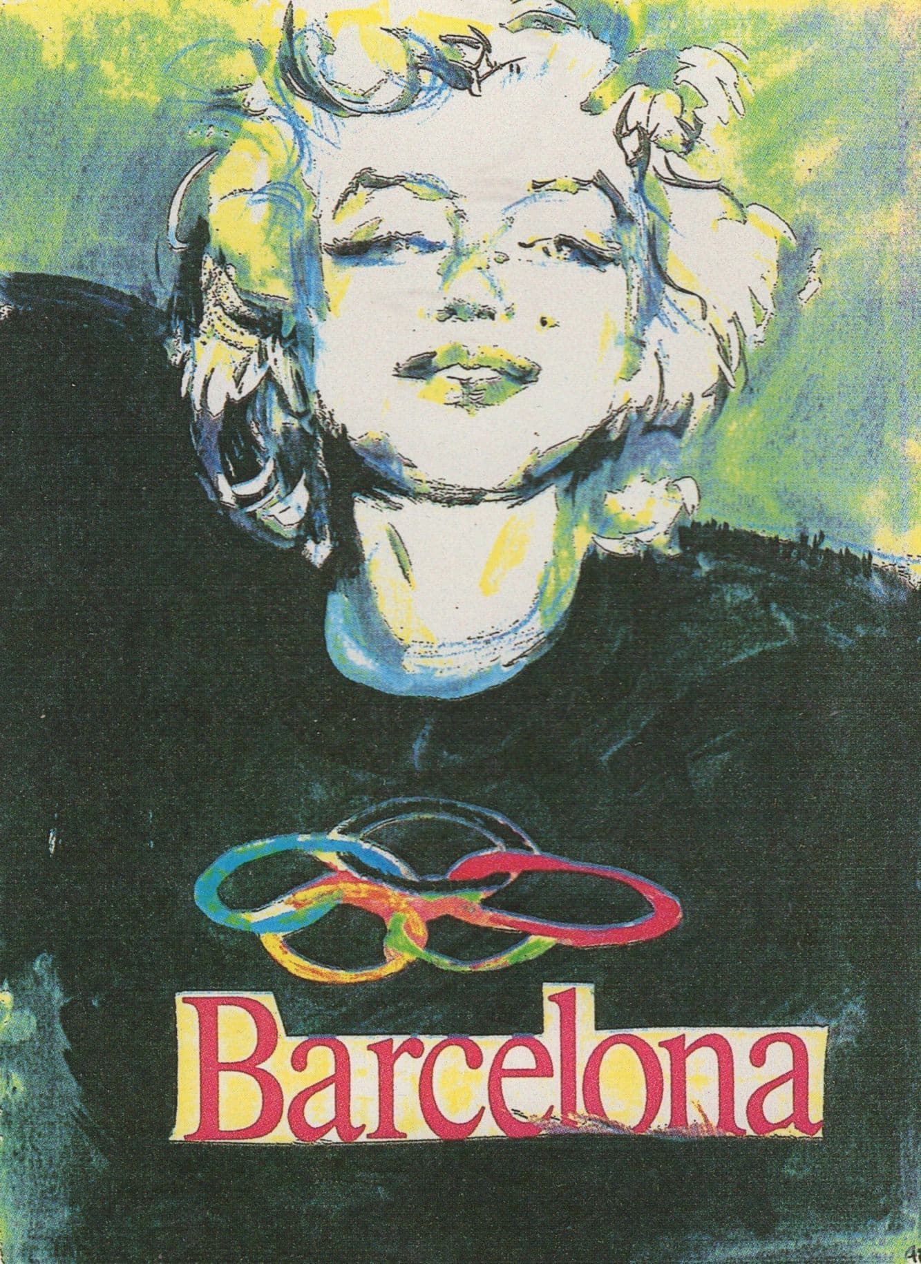 Marilyn Monroe at Barcelona Olympic Games 1992 Postcard
