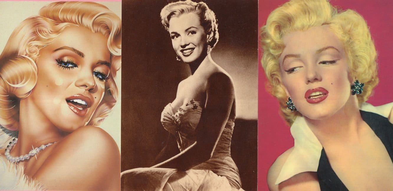 Marilyn Monroe French Art Gallery Studio Painting 3x Postcard s