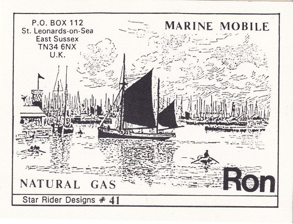 Marine Mobile Natural Gas St Leonards On Sea Boat QSL Sussex Radio Card