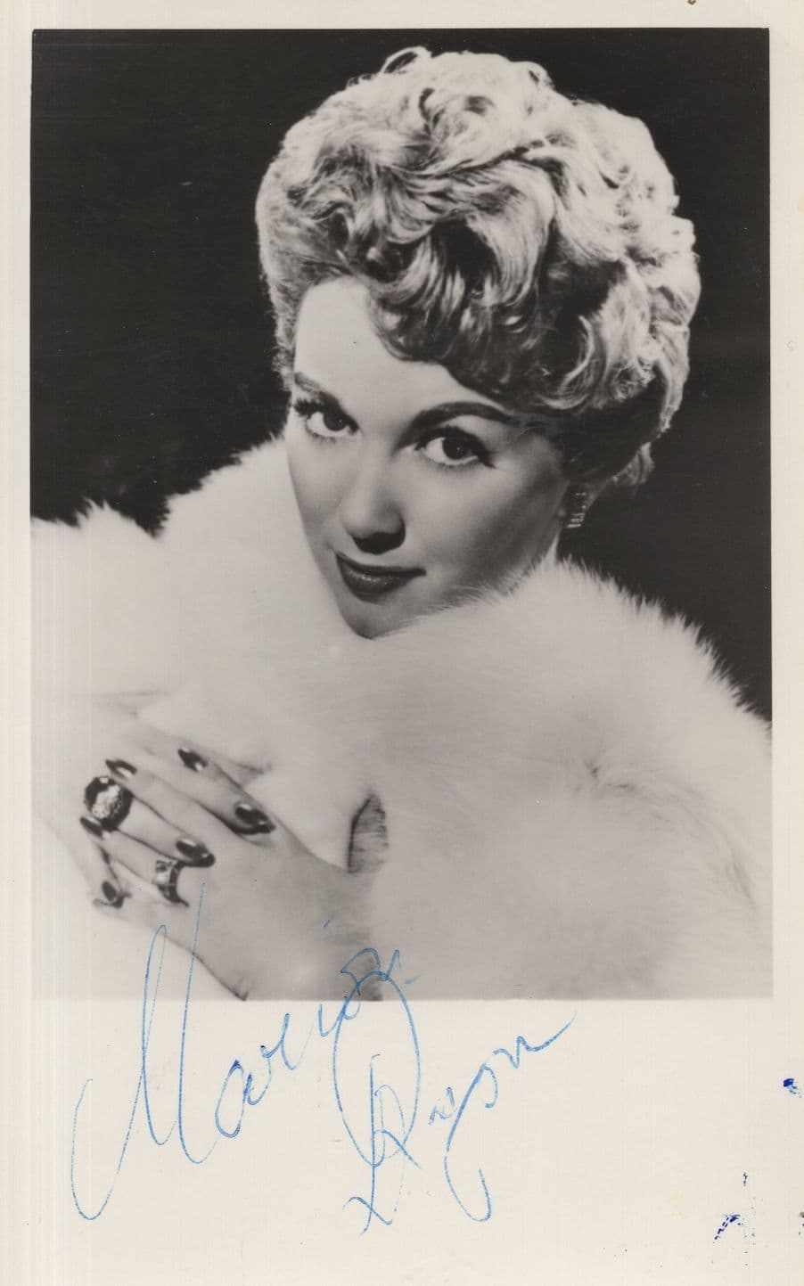 Marion Ryan 1950s Music Hall Signer Hand Signed Photo