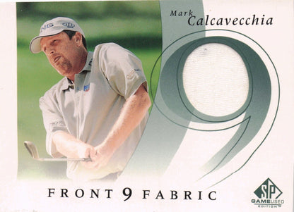 Mark Calcavecchia Front 9 Fabric 2002 Upper Deck Authentic Shirt Card