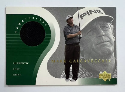 Mark Calcavecchia Original Worn Shirt Golf Tour Rare Limited Threads Card