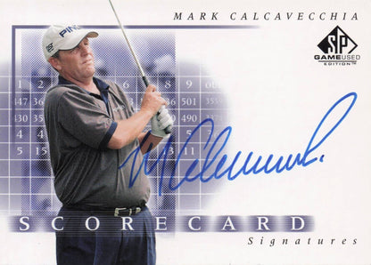 Mark Calcavecchia Scorecard Signatures Hand Signed 2002 SP Golf Autograph Card